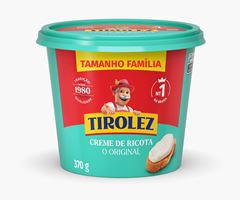 CREME DE RICOTA TIROLEZ POTE 370G CX 6UN