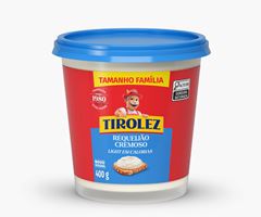 REQUEIJAO CREMOSO LIGHT TIROLEZ POTE 400G CX 12UN