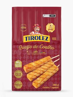 QUEIJO COALHO EM ESPETO TIROLEZ 280G CX 18UN