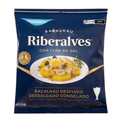 BACALHAU DESFIADO DESSALG CONG RIBERALVES 0,4KG CX 7,2KG