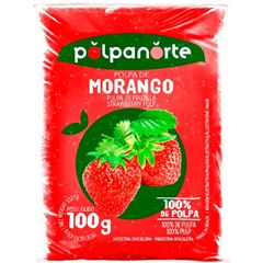 POLPA MORANGO POLPA NORTE 100G CX 120UN