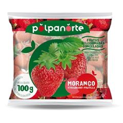 FRUTA CONGELADA MORANGO POLPA NORTE 100G CX 100UN